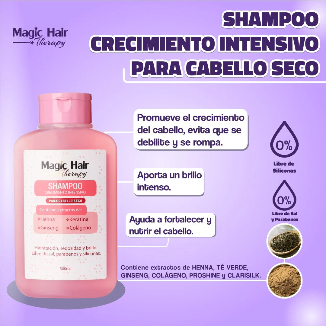 SHAMPOO CRECIMIENTO SECO 500ML MAGIC