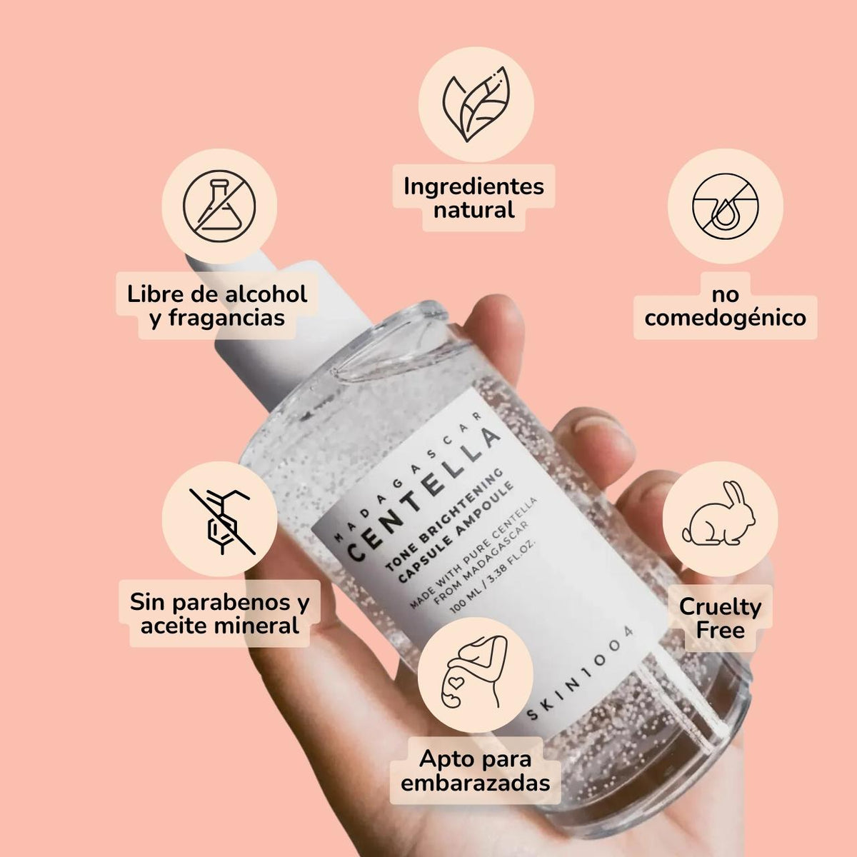 CÀPSULA ILUMINADORA TONO CENTELLA 50ML SKIN1004