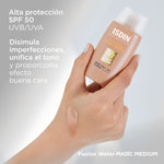 FOTOPROTECTOR FUSION WATER MAGIC GLOW SPF 50 MEDIUM 50ML ISDIN