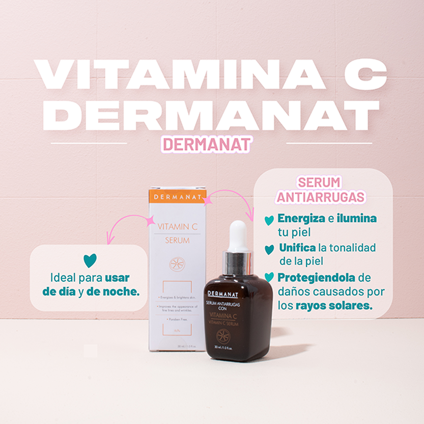 SERUM FACIAL CON VITAMINA C 30ML DERMANAT