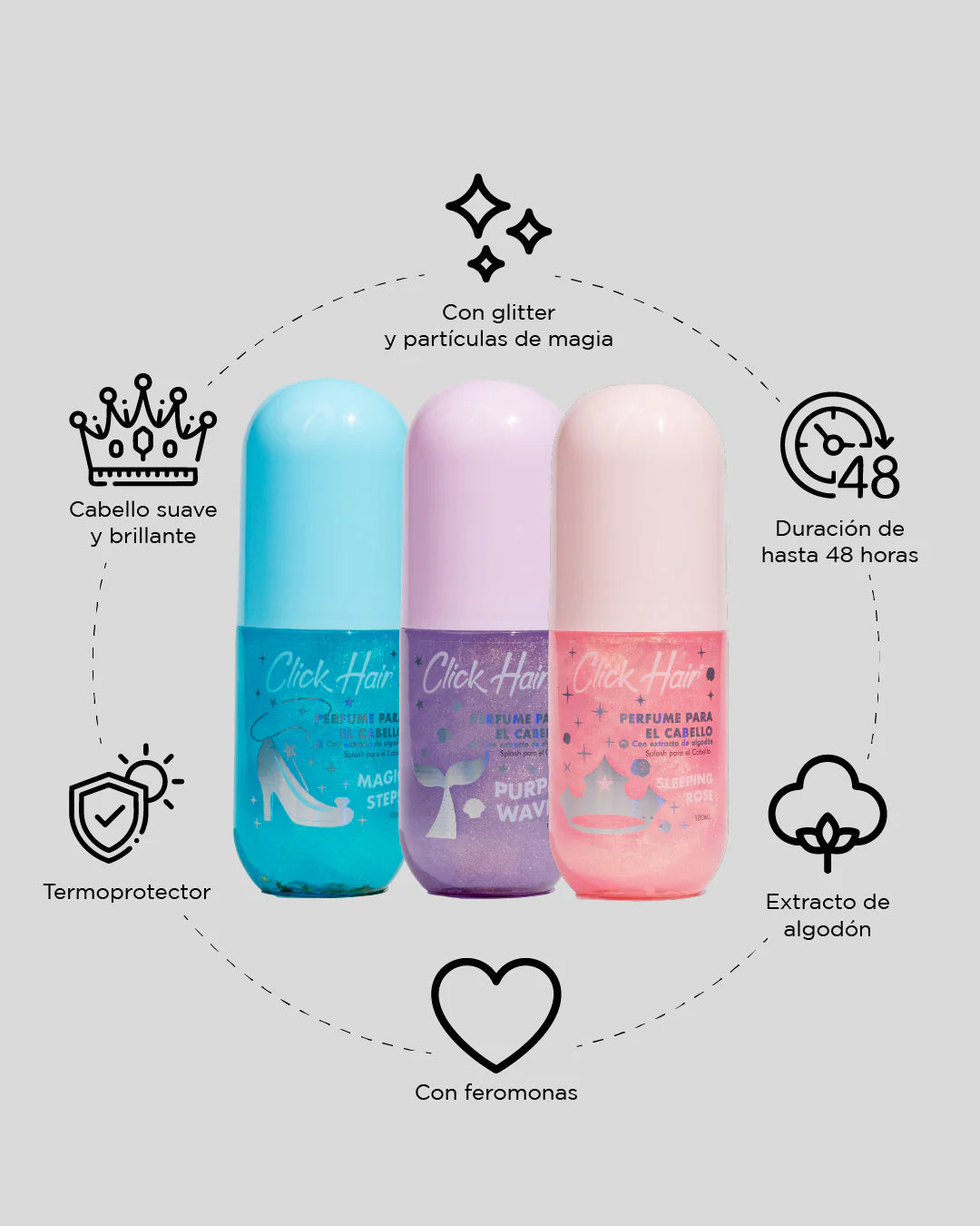 PERFUME PRINCESA 100ML CLICK HAIR