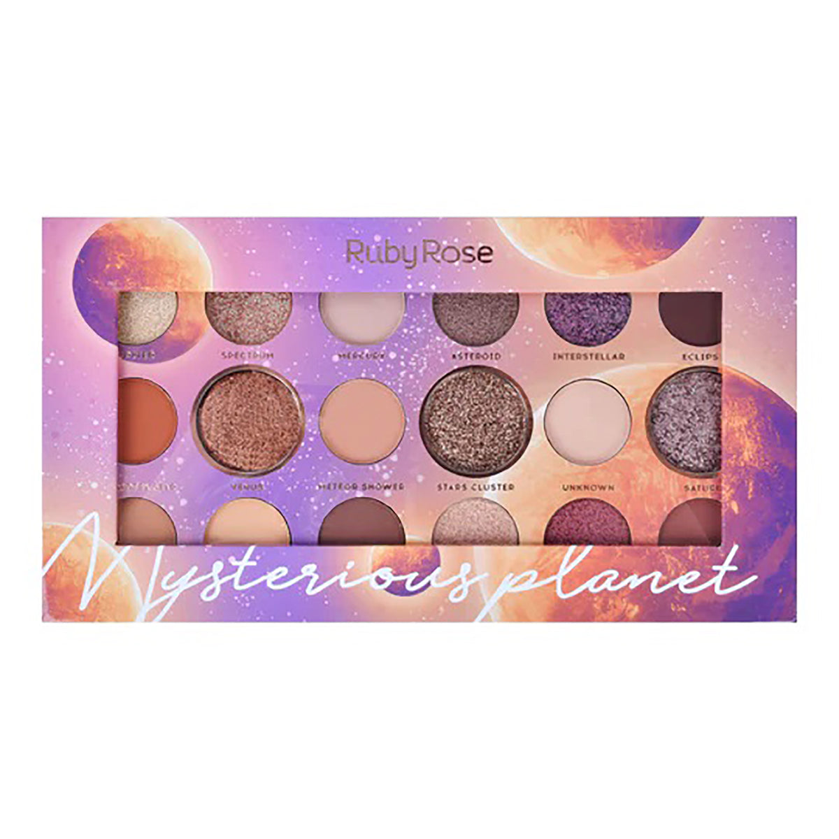 PALETA DE SOMBRAS MYSTERIOUS PLANET X 18 RUBY ROSE