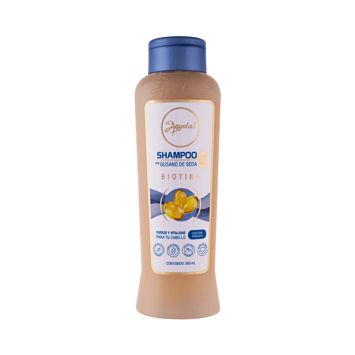 SHAMPOO GUSANO DE SEDA 500ML ANYELUZ