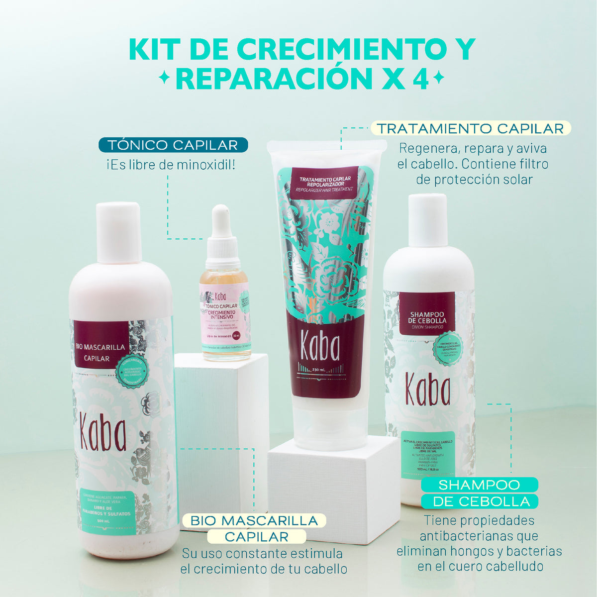 KIT X4 CRECIMIENTO Y REPARACIÓN KABA