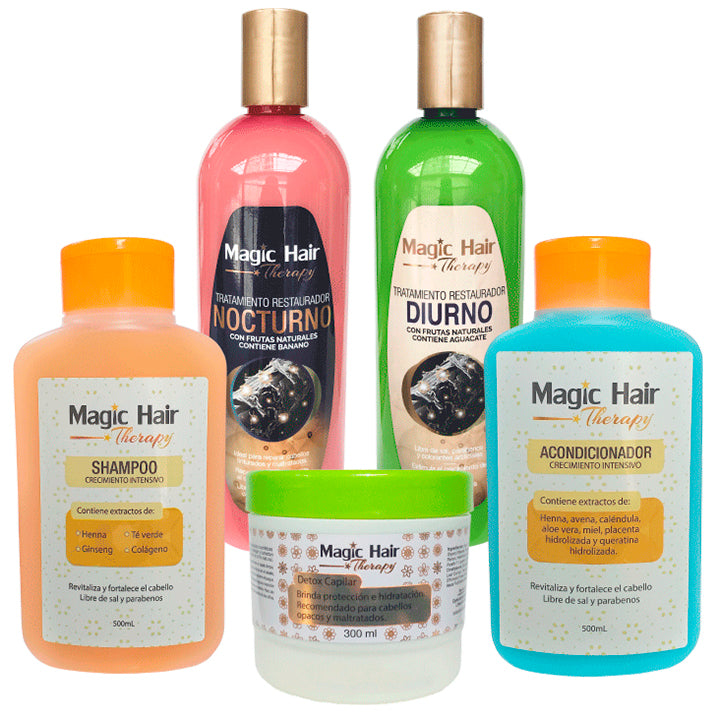 KIT X5 CRECIMIENTO Y NUTRICIÓN MAGIC HAIR